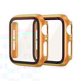 iWatch 46mm Hard PC Bumper Case w/ Tempered Glass - ORANGE (Only Ground Shipping)