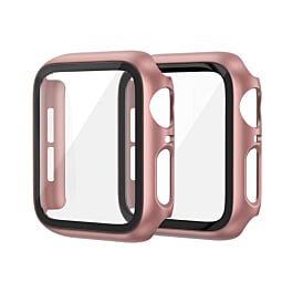 iWatch 46mm Hard PC Bumper Case w/ Tempered Glass - ROSE GOLD (Only Ground Shipping)