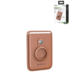 Esoulk Magnetic Wallet w/ Airtag Slot (BROWN) (Only Ground Shipping)