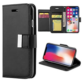 Design Wallet with Extra Pocket Case - BLACK for iPhone 11 Pro Max (Only Ground Shipping)