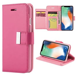 Design Wallet with Extra Pocket Case - HOT PINK for iPhone 11 Pro Max (Only Ground Shipping)