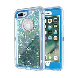 Protective Glitter Liquid Case - BLUE for iPhone 6 / 6S / 7 / 8 (Only Ground Shipping)