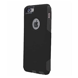 Double Layer Protection Case - BLACK / BLACK for iPhone 6S / 6G (Only Ground Shipping)