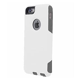 Double Layer Protection Case - WHITE / GRAY for iPhone 6S / 6G (Only Ground Shipping)
