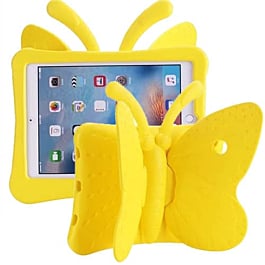Butterfly Shockproof Kids Case - YELLOW for iPad 5 (2017) / iPad 6 (2018) / Air 1 / Air 2 / Pro 9.7 (Only Ground Shipping)