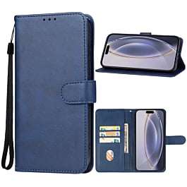 Leather Wallet Case with Card Slot - DARK BLUE for Moto G Power 5G (2025) / G Play 5G (2025) (Only Ground Shipping)