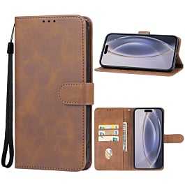 Leather Wallet Case with Card Slot - BROWN for Moto G Power 5G (2025) / G Play 5G (2025) (Only Ground Shipping)