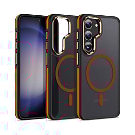 Galaxy S23 Slim Non-Slip Translucent Matte Wireless Charging Case - ORANGE (Only Ground Shipping)