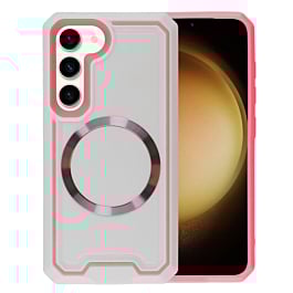 Galaxy S23 Slim Non-Slip Translucent Matte Wireless Charging Case - PINK (Only Ground Shipping)