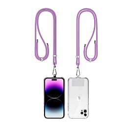 Mobile Phone Straps w/Card Holder - LILAC (Only Ground Shipping)