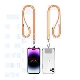 Mobile Phone Straps w/Card Holder - ORANGE (Only Ground Shipping)