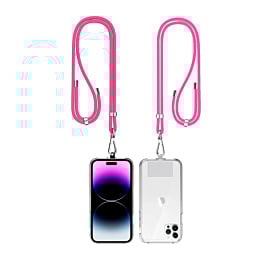 Mobile Phone Straps w/Card Holder - PINK (Only Ground Shipping)