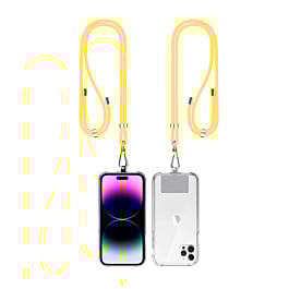 Mobile Phone Straps w/Card Holder - YELLOW (Only Ground Shipping)