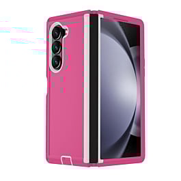 Galaxy Z Fold 6 Heavy Duty Case - PINK & WHITE (Only Ground Shipping)