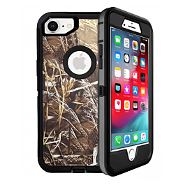 Heavy Duty Case for iPhone 7 / 8 (CAMO BLACK) (Only Ground Shipping)