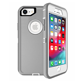 Heavy Duty Case for iPhone 7 / 8 (GRAY & WHITE) (Only Ground Shipping)