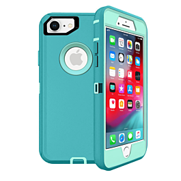 Heavy Duty Case - LIGHT TEAL for iPhone 7 / 8 (Only Ground Shipping)