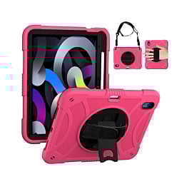 Thin Shockproof Circle Stand Case - PINK for iPad 10 2022 (10.9") / iPad 11 (A16) (Only Ground Shipping)