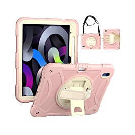 Thin Shockproof Circle Stand Case - ROSE GOLD for iPad 10 2022 (10.9") / iPad 11 (A16) (Only Ground Shipping)