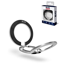 EVO PO2 Magnetic Phone Ring Compatible w/ Wireless Charging - WHITE (Only Ground Shipping)