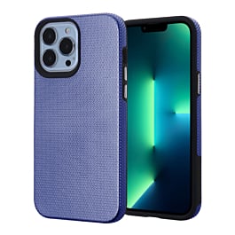 Shock Absorption Protective Dual Layer Case - NAVY BLUE for iPhone 13 Pro Max (Only Ground Shipping)