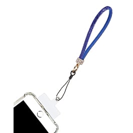 Diamond Bracelet Phone Lanyard Wristbands - BLUE (Only Ground Shipping)