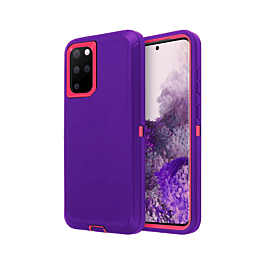 Heavy Duty Case for Galaxy S20 Ultra (DARK PURPLE & HOT PINK) (Only Ground Shipping)