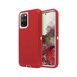 Heavy Duty Case for Galaxy S20 Ultra (RED & WHITE) (Only Ground Shipping)