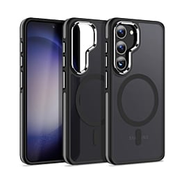 Galaxy S23 Slim Non-Slip Translucent Matte Wireless Charging Case - BLACK (Only Ground Shipping)