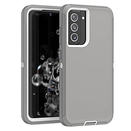 Galaxy A02S Heavy Duty Case - GRAY & WHITE (Only Ground Shipping)