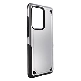 Galaxy S20 Ultra Armor Dual Layer Impact Shockproof Cover- SILVER (Only Ground Shipping)