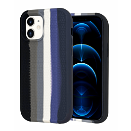 Dual Layer Serrated Case - RAINBOW BLACK for iPhone XR (Only Ground Shipping)