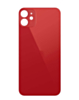 Back Glass with Bigger Camera Hole for iPhone 12 (NO LOGO) (RED)