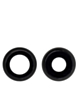 Back Camera Lens with Bracket for iPhone 12 / 12 Mini (BLACK) (2 Piece Set) (Premium)