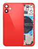 Back Housing Frame with Small Components Pre-Installed for iPhone 12 Mini (NO LOGO) (RED)