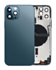 Back Housing Frame with Small Components Pre-Installed for iPhone 12 Pro (NO LOGO) (PACIFIC BLUE) (International)