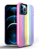 Thinner Heavy Duty Rainbow Case - Style 1 for iPhone 13 Pro Max (Only Ground Shipping)