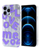 Love Me Printed Clear Case - E5 for iPhone 8P / 7P (Only Ground Shipping)