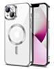 Shiny Wireless Charging Clear Case - SILVER for iPhone 13 Mini (Only Ground Shipping)