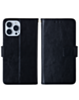 Leather Wallet Case with Card Slot - BLACK for iPhone 13 Pro (Only Ground Shipping)