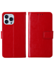 Leather Wallet Case with Card Slot - RED for iPhone 13 Pro (Only Ground Shipping)