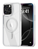 Shiny Magnetic Clear Cases -WHITE for iPhone 13 Pro Max (Only Ground Shipping)