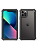 3in1 Hybrid Clear Soft TPU Hard PC Back Cover Case - BLACK for iPhone 13 Pro (Only Ground Shipping)
