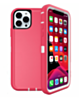 Heavy Duty Case for iPhone 13 Pro Max (HOT PINK & WHITE) (Only Ground Shipping)