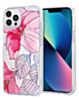 Flower Print Design Hard Clear Case - G06 for iPhone 13 Pro (Only Ground Shipping)