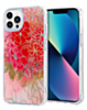 Flower Print Design Hard Clear Case - G10 for iPhone 13 Pro (Only Ground Shipping)