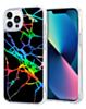 Flower Print Design Hard Clear Case - G147 for iPhone 13 Pro (Only Ground Shipping)