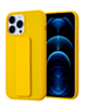 Hand Strap Vertical Magnetic Kickstand Case - YELLOW for iPhone 13 Pro Max (Only Ground Shipping)