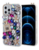 Crystal Flower Perfume Silicone Hard Case - COLORFUL for iPhone 13 Pro Max (Only Ground Shipping)