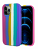 Dual Layer Serrated Case - RAINBOW PINK for iPhone 7G / 8G / SE 2020 (Only Ground Shipping)